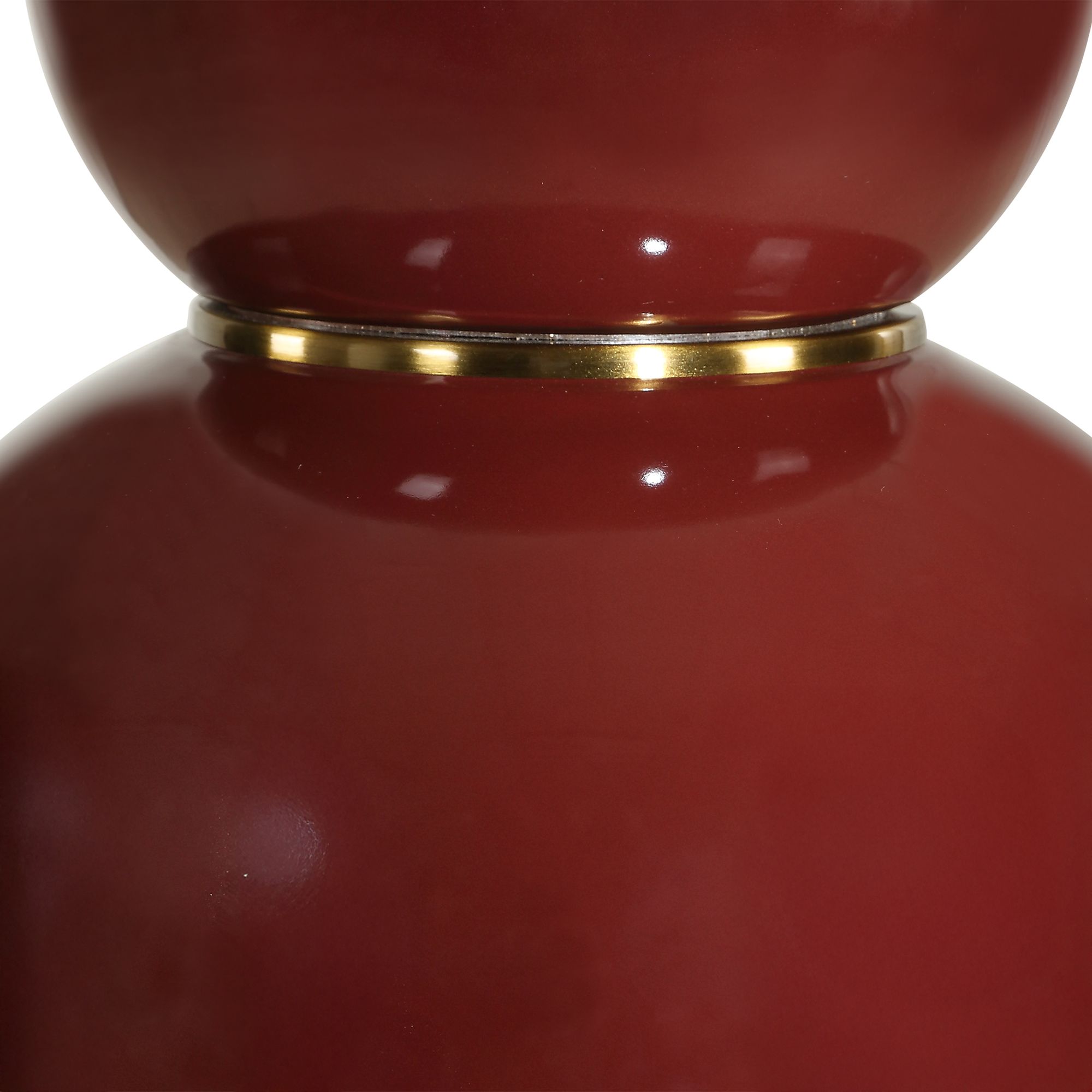 Image 5 Uttermost Double Gourd 30" Burgundy  Table Lamp more views