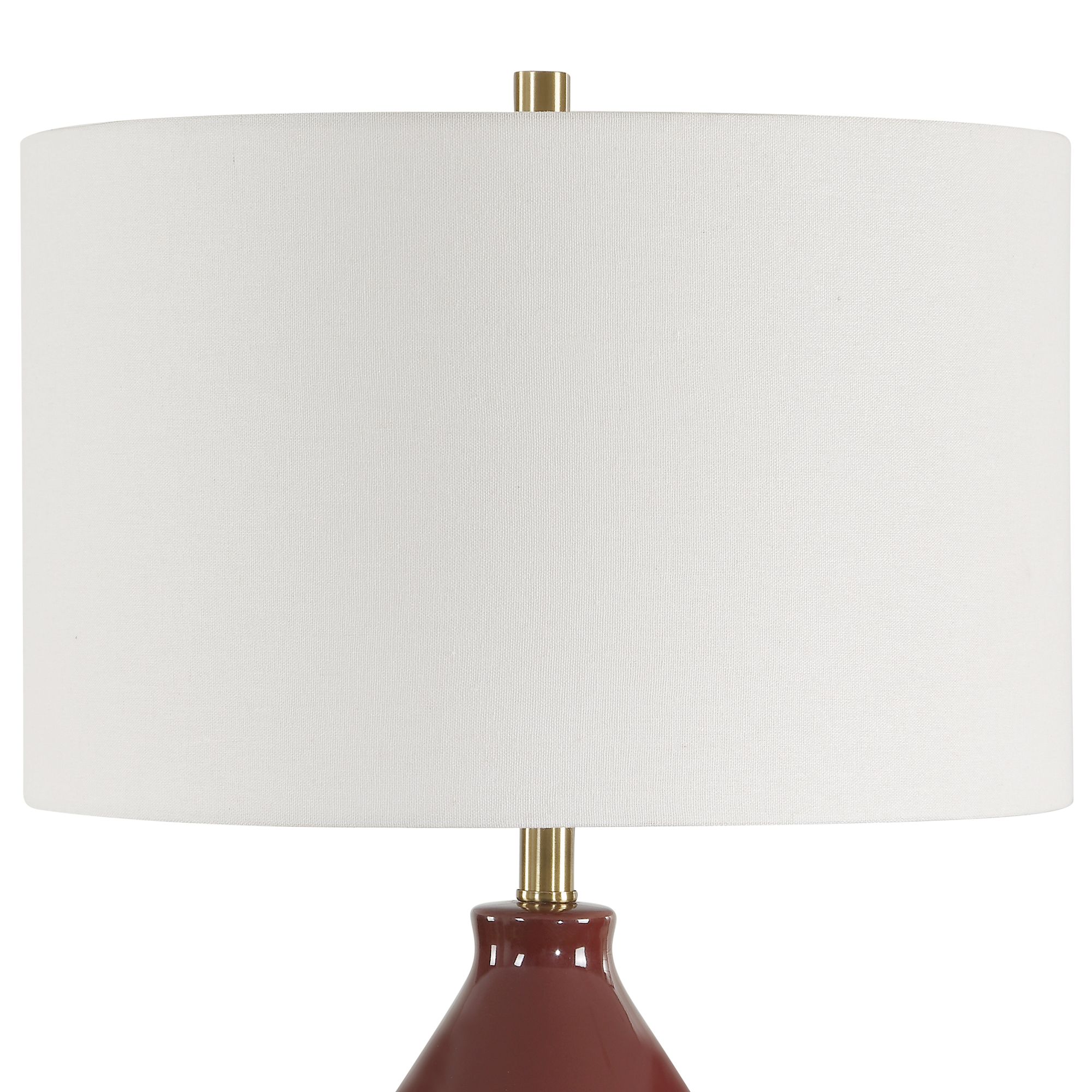Image 6 Uttermost Double Gourd 30" Burgundy  Table Lamp more views