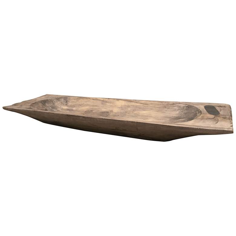Image 2 Uttermost Dough Solid Reclaimed Wood Rectangular Tray more views