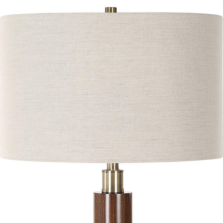 Image 4 Uttermost Drewry 62 1/2" High Wood and Metal Floor Lamp more views