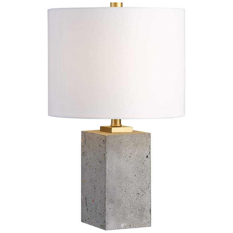 Image 1 Uttermost Drexel 17 inch High Stained Concrete Accent Table Lamp