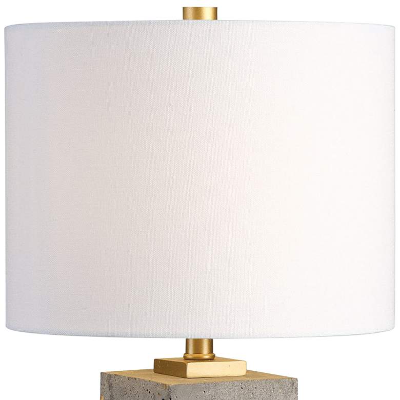 Image 3 Uttermost Drexel 17" High Stained Concrete Accent Table Lamp more views