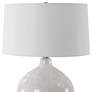 5_Uttermost Dribble 26" Modern Dripped Gray and White Ceramic Table Lamp more views