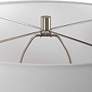 6_Uttermost Dribble 26" Modern Dripped Gray and White Ceramic Table Lamp more views