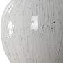 7_Uttermost Dribble 26" Modern Dripped Gray and White Ceramic Table Lamp more views