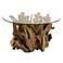 Uttermost Driftwood Glass Top Cocktail Table