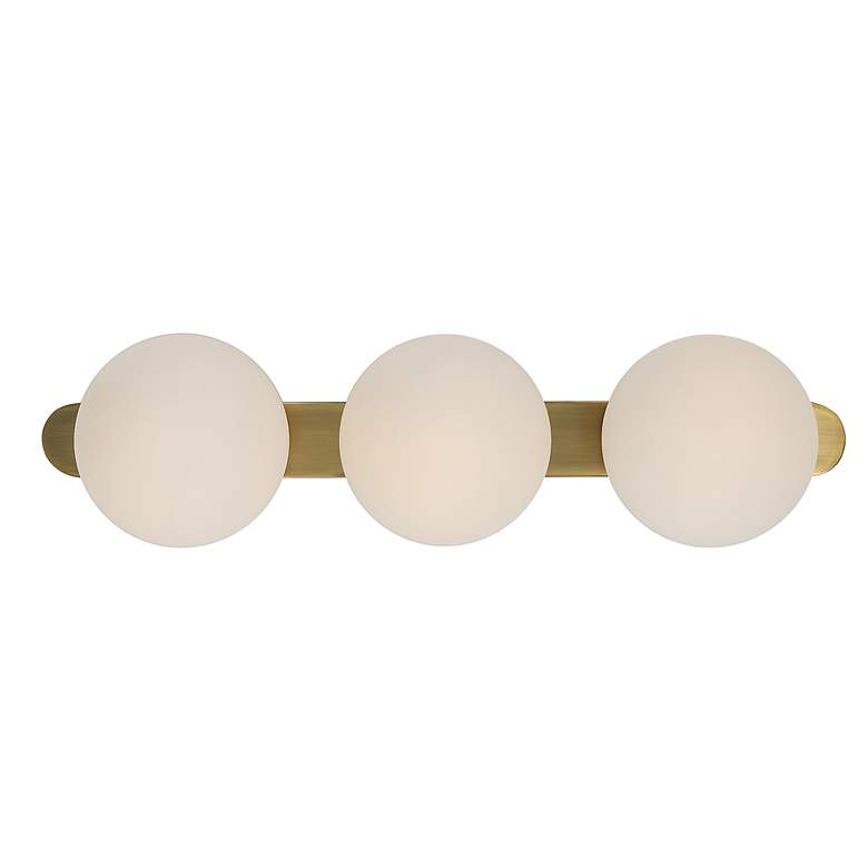 Image 4 Uttermost Droplet 22" High Antique Brass 3-Light Wall Sconce more views
