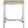 Uttermost Drummond 26" Wide Natural Oak Burl Side Table