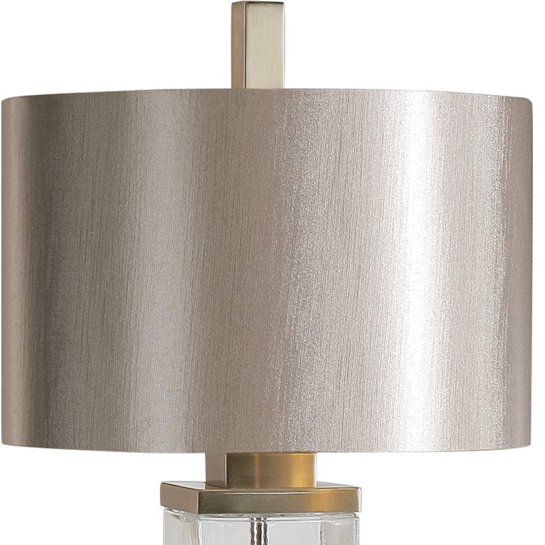 Image 3 Uttermost Drustan 43 3/4 inch Tall Modern Cylinder Clear Glass Table Lamp more views