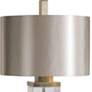 Uttermost Drustan 43 3/4" Tall Modern Cylinder Clear Glass Table Lamp