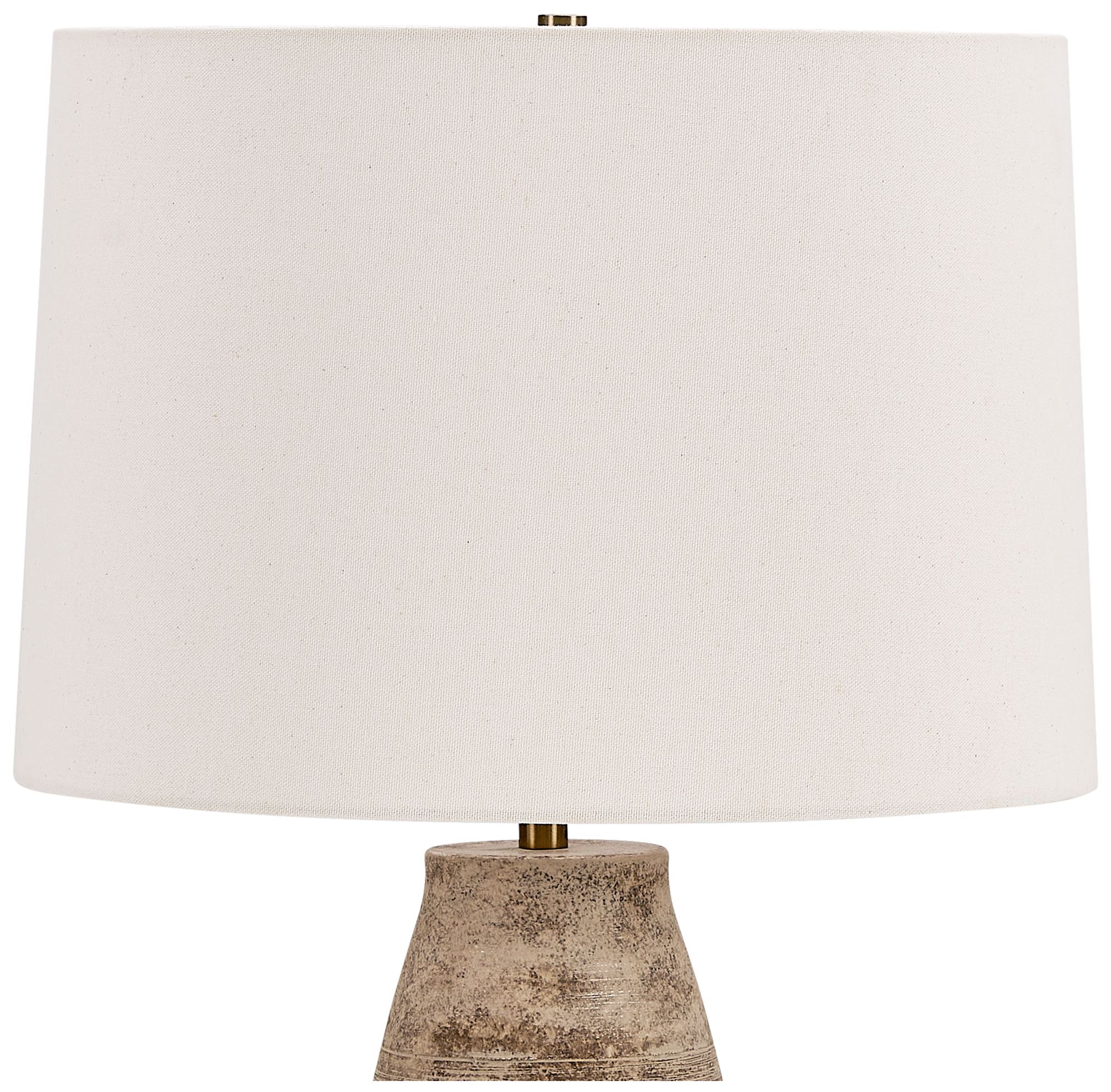 Image 5 Uttermost Dunford 28 1/2" Aged Browne and Gray Ceramic Table Lamp more views