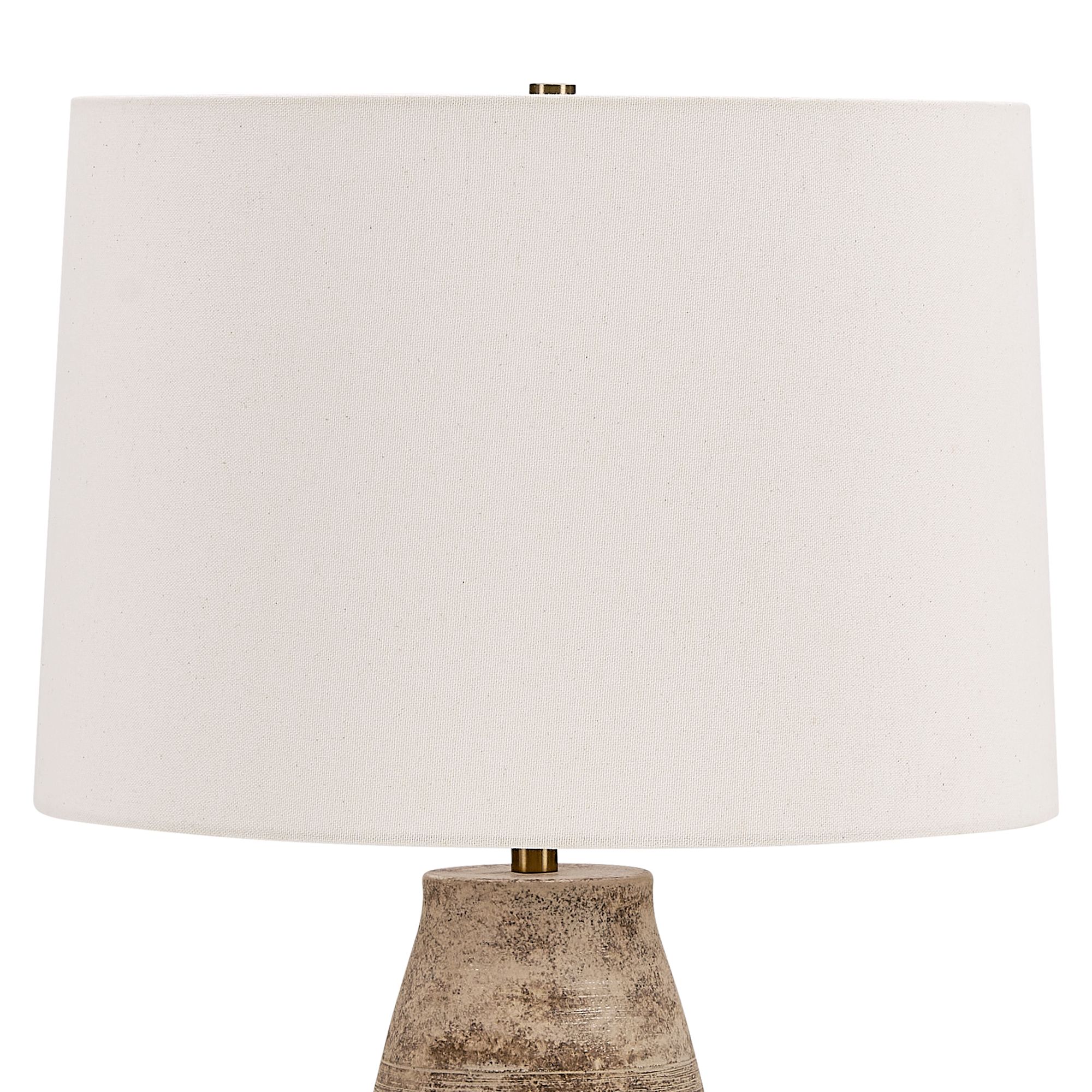Image 6 Uttermost Dunford 28 1/2" Aged Browne and Gray Ceramic Table Lamp more views
