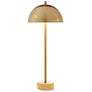 2_Uttermost Dunham 28 1/4" Brass Metal and Travertine Buffet Lamp