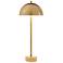 Uttermost Dunham 28 1/4" Brass Metal and Travertine Buffet Lamp