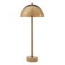 4_Uttermost Dunham 28 1/4" Brass Metal and Travertine Buffet Lamp more views