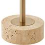 5_Uttermost Dunham 28 1/4" Brass Metal and Travertine Buffet Lamp more views