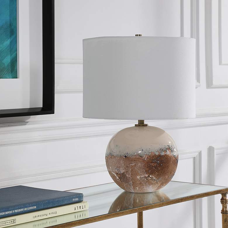 Image 3 Uttermost Durango 18" High Earthtone Ceramic Accent Table Lamp more views