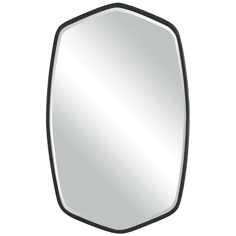 Image 2 Uttermost Duronia Satin Black 22 1/4" x 36 1/4" Wall Mirror
