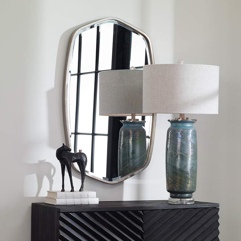 Image 3 Uttermost Duronia Satin Black 22 1/4" x 36 1/4" Wall Mirror more views