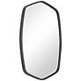 5_Uttermost Duronia Satin Black 22 1/4" x 36 1/4" Wall Mirror more views
