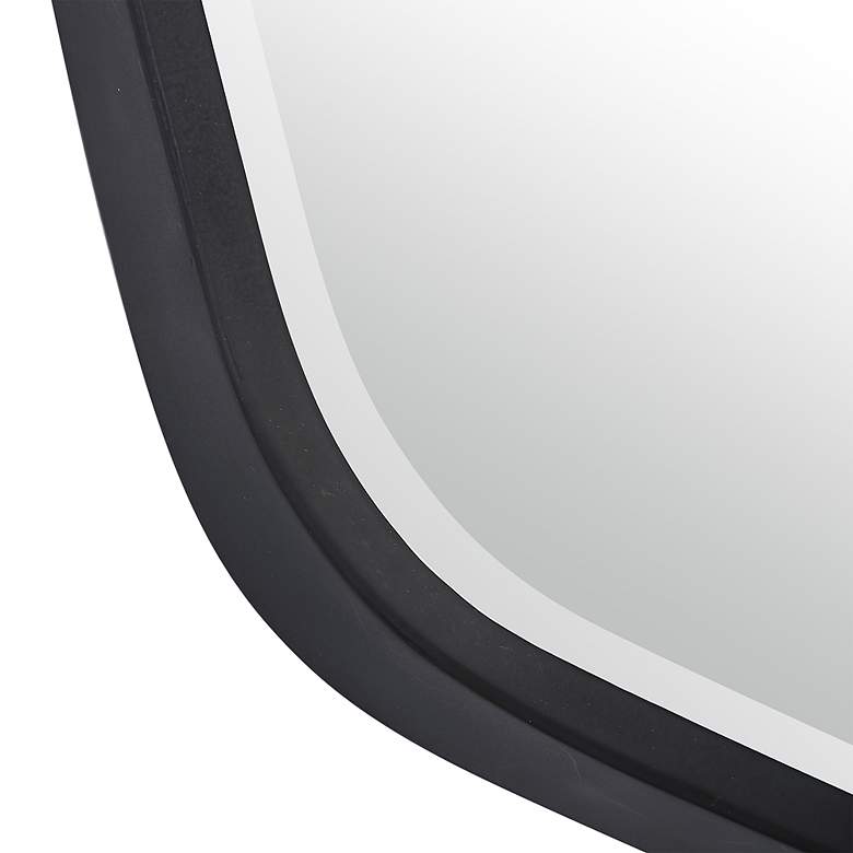 Image 6 Uttermost Duronia Satin Black 22 1/4" x 36 1/4" Wall Mirror more views