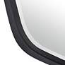 6_Uttermost Duronia Satin Black 22 1/4" x 36 1/4" Wall Mirror more views