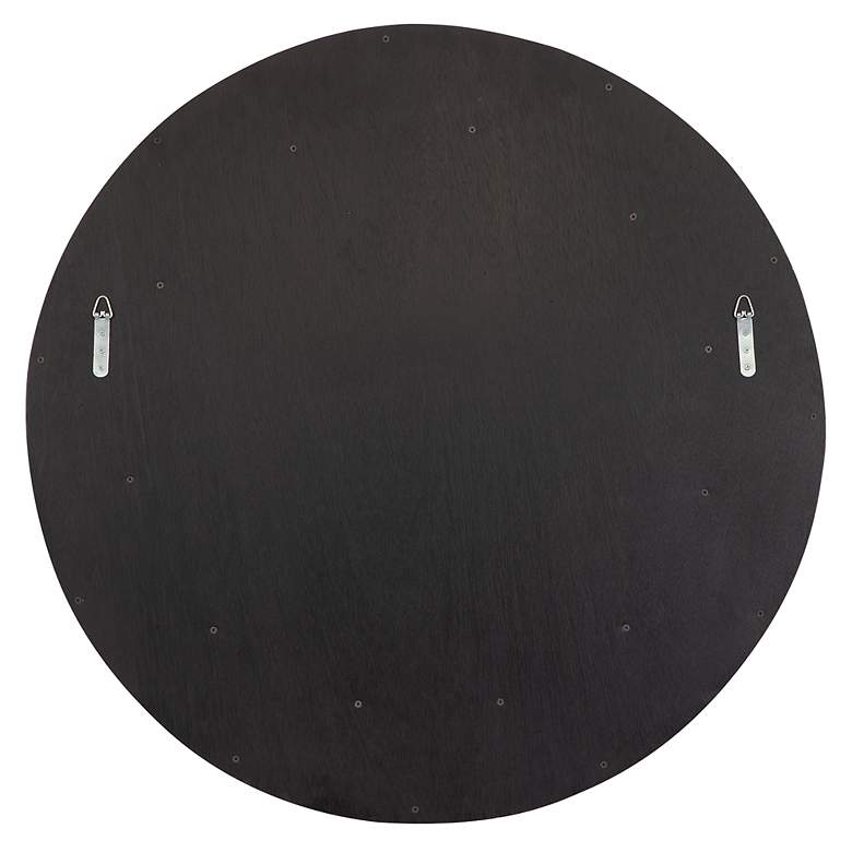 Image 6 Uttermost Dutton 36" Dark Walnut Round Wall Mirror more views