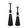 2_Uttermost Ebon Glow Black Finish Floor Standing Candleholders Set of 2