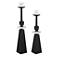 Uttermost Ebon Glow Black Finish Floor Standing Candleholders Set of 2