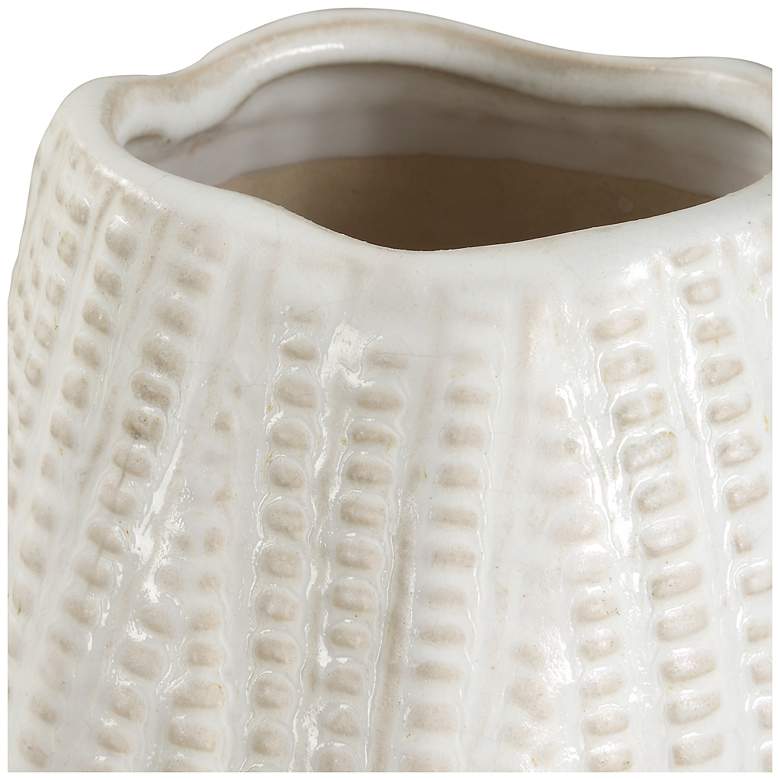 Image 3 Uttermost Echo Ridge 2-Piece White Ceramic Vase Set more views