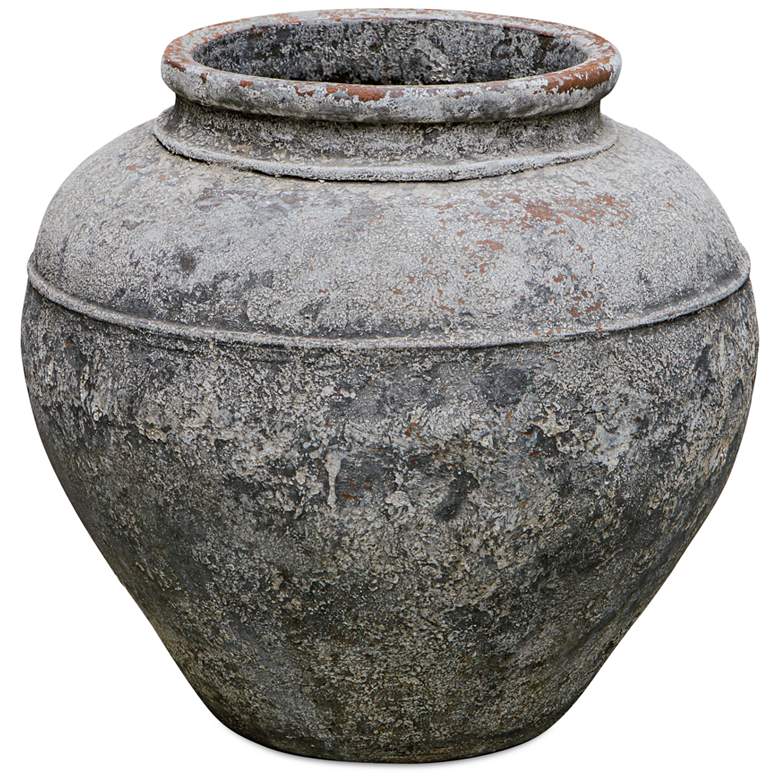 Image 2 Uttermost Echoes of Time 16" Wide Weathered Gray Indoor-Outdoor Planter