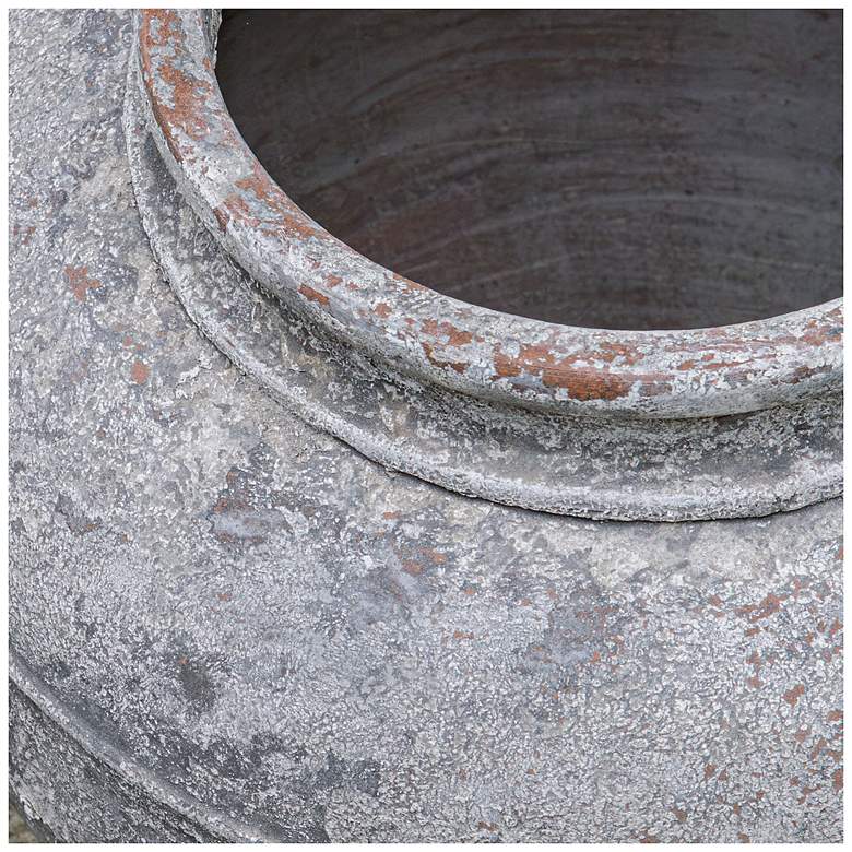 Image 4 Uttermost Echoes of Time 16" Wide Weathered Gray Indoor-Outdoor Planter more views