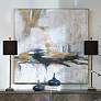 Uttermost Eclipse 51" Square Framed Canvas Wall Art in scene