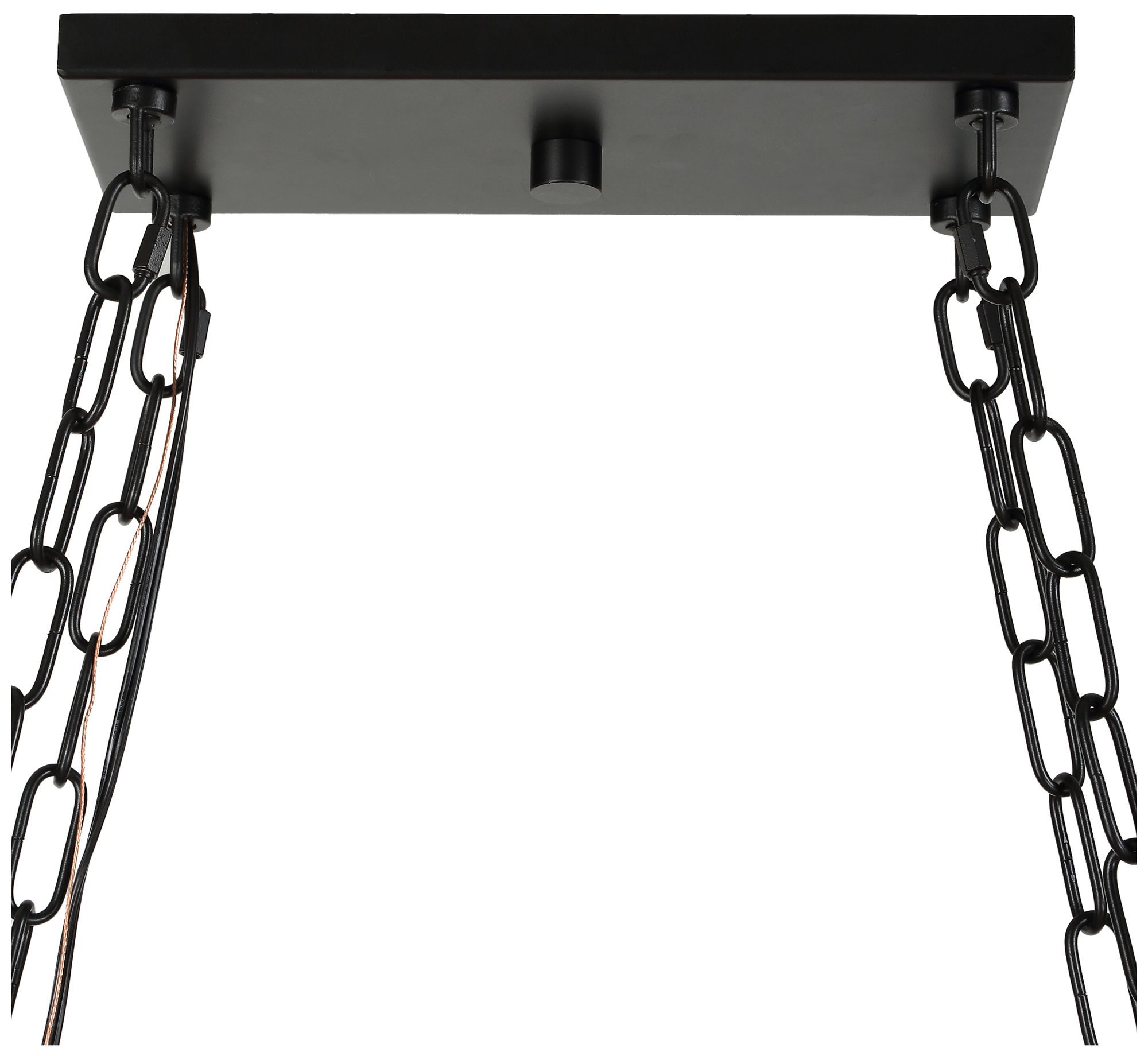 Image 7 Uttermost Edgecomb 48" Wide Gray and Blk 10-Lt Chandelier more views