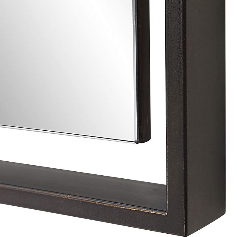 Image 5 Uttermost Egon 29.875" W x 50" H Rectangular Bronze Mirror more views