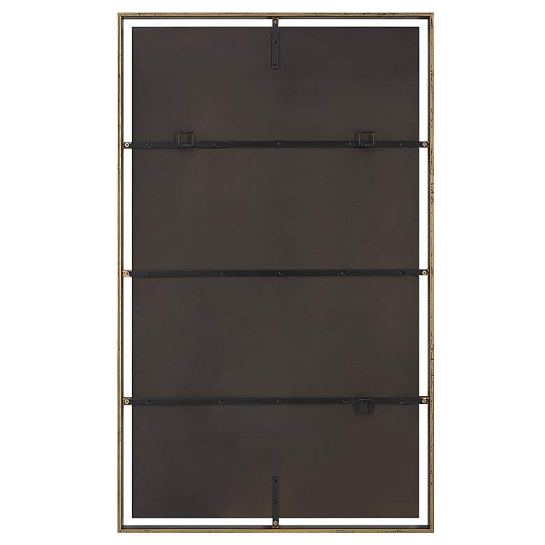 Image 6 Uttermost Egon 29.875" W x 50" H Rectangular Bronze Mirror more views