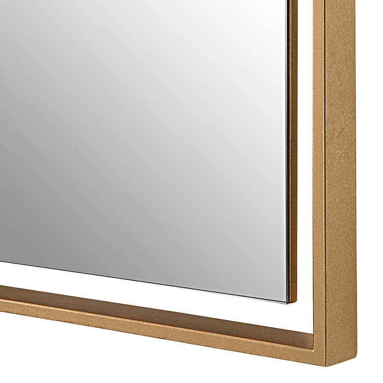 Image 4 Uttermost Egon Warm Gold 30" x 50" Rectangular Wall Mirror more views