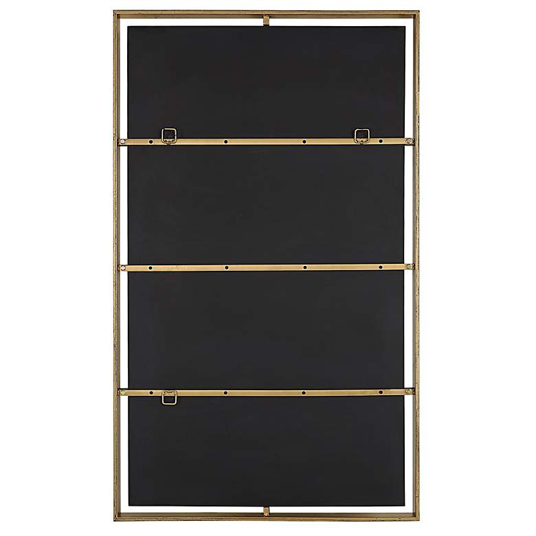 Image 5 Uttermost Egon Warm Gold 30 inch x 50 inch Rectangular Wall Mirror more views