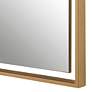 Uttermost Egon Warm Gold 30" x 50" Rectangular Wall Mirror