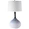 Uttermost Eichler 28" Cream Blue Modern Ceramic Table Lamp