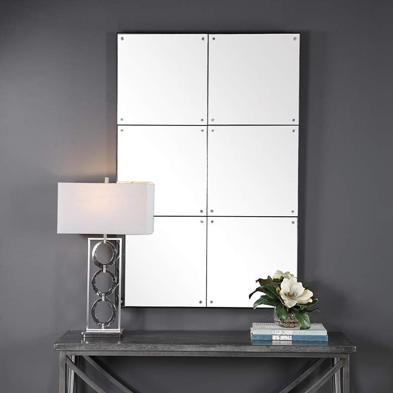 Image 1 Uttermost Eldred Black 37" x 56" Wall Mirror