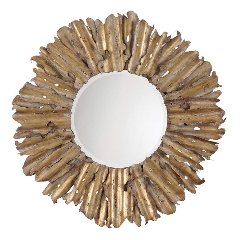 Image 1 Uttermost Elegans Round 43 inch Wide Wall Mirror