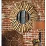 3_Uttermost Elegans Round 43" Wide Wall Mirror more views