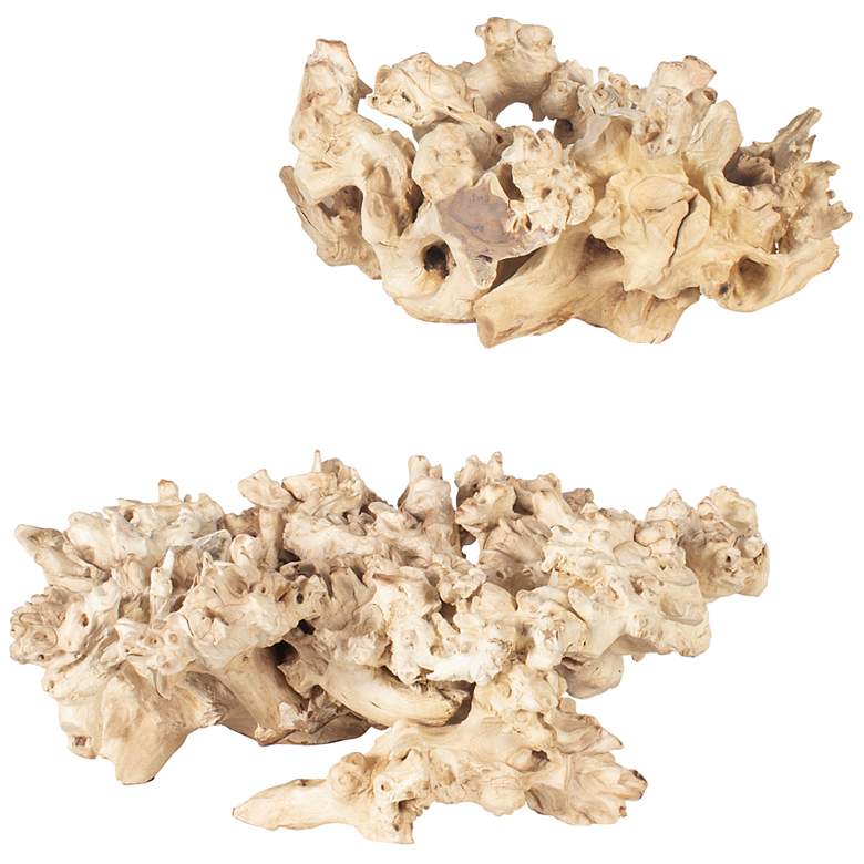 Image 2 Uttermost Elemental Root Indoor-Outdoor 2-Piece Sculptures more views
