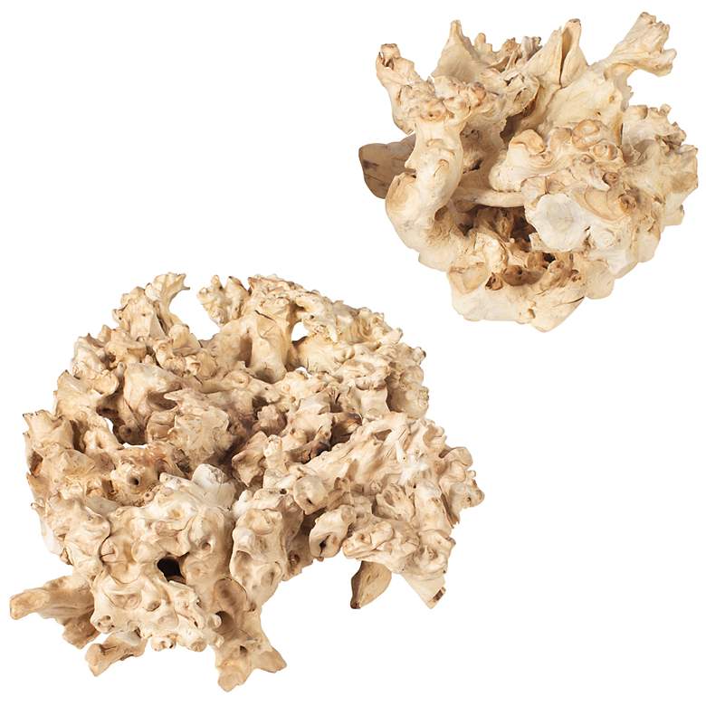 Image 3 Uttermost Elemental Root Indoor-Outdoor 2-Piece Sculptures more views