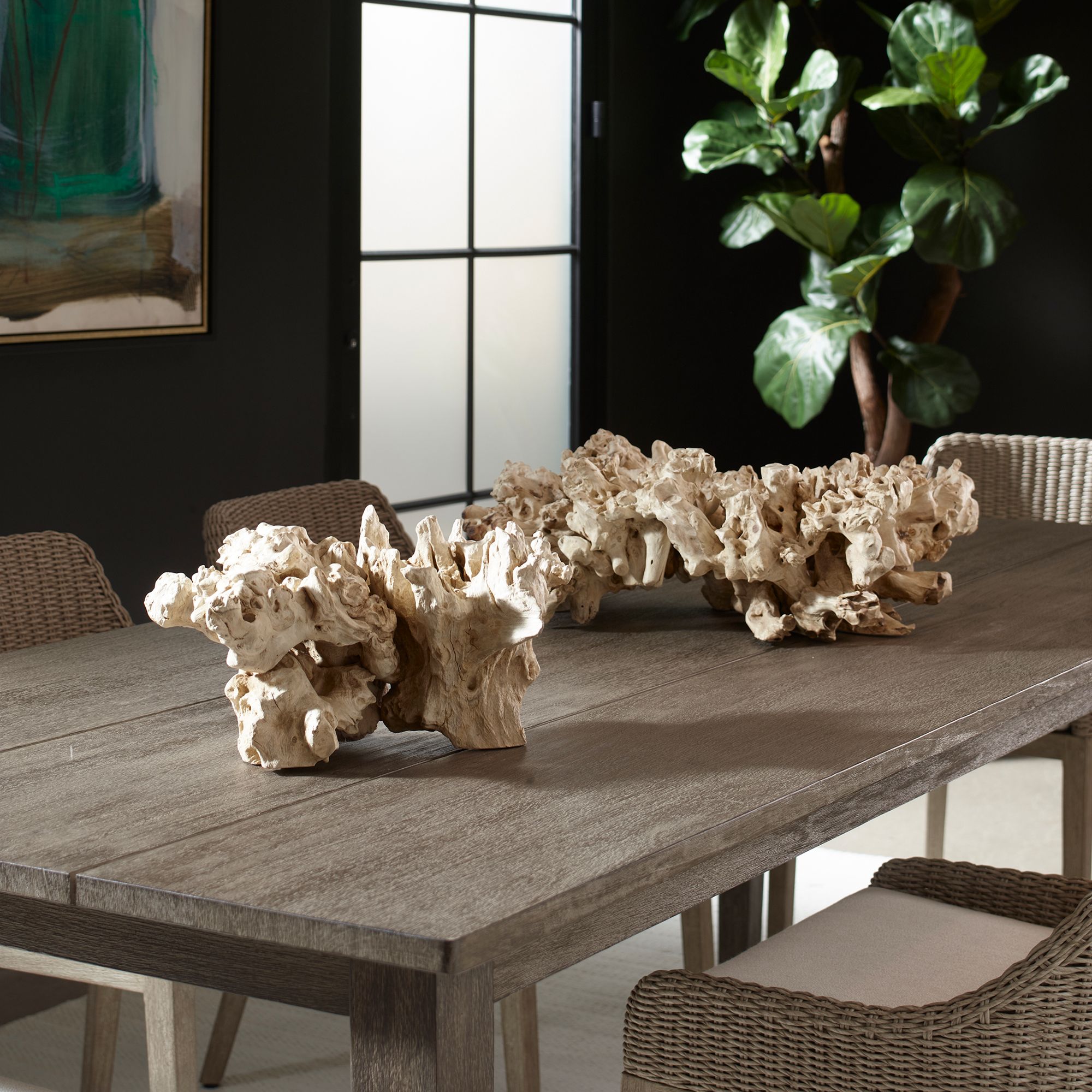 Uttermost Elemental Root Indoor-Outdoor 2-Piece Sculptures