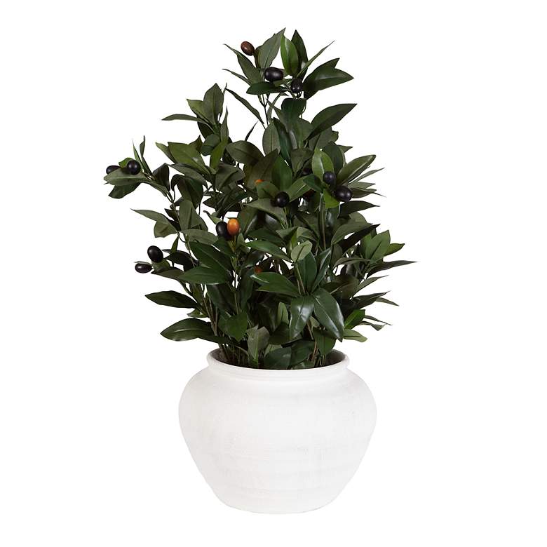 Image 2 Uttermost Elena 20" Wide x 28" High Olive Centerpiece