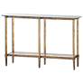 2_Uttermost Elenio 54" Wide Gold Leaf Console Table