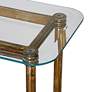 3_Uttermost Elenio 54" Wide Gold Leaf Console Table more views