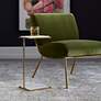 1_Uttermost Elevate 10" Wide Brushed Brass Drink Table